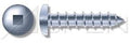 (1000pcs) 10-12X2 Self-Tapping Screws/Sheet Metal Screws Pan Square Drive Type A Steel