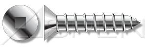(500pcs) #10 X 2 Flat Countersunk Square Self Tapping Screws, Stainless Steel 18-8, Ships Free in USA by Aspen Fasteners
