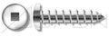 (400pcs) #10 X 2 Pan Head, Square Self Tapping Screws, Stainless Steel 18-8, Ships Free in USA by Aspen Fasteners