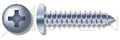 (1500pcs) 10-16X2 Self-Tapping Screws/Sheet Metal Screws Pan Phillips Drive Type AB Steel, Zinc Plated No Serrations