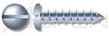 (1000pcs) 14-10X2 Self-Tapping Screws/Sheet Metal Screws Pan Slot Drive Type A Steel