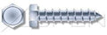 (1000pcs) 14-10X2 Self-Tapping Screws/Sheet Metal Screws Hex Indented Unslotted Type A Steel
