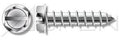 (500pcs) #10 X 2 Hex Indented Washer Slotted Drive, Self Tapping Screws, Stainless Steel 18-8, Ships Free in USA by Aspen Fasteners