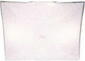 Replacement for 11-3/4'W x 1-3/8'H Ceiling Flushmount Square Replacement Glass, White - pack o