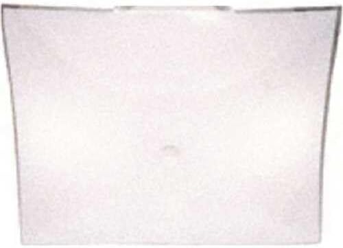 Replacement for 11-3/4'W x 1-3/8'H Ceiling Flushmount Square Replacement Glass, White - pack o