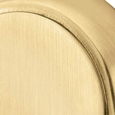 Emtek Transitional Brass Towel Ring with Matching Finish Rosette - Choice of 7 Finishes - 290116US4 - Urban Modern (16) - Satin Brass (US4)