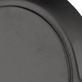 Emtek Transitional Brass Towel Ring with Matching Finish Rosette - Choice of 7 Finishes - 290110US19 - Square (10) - Flat Black (US19)