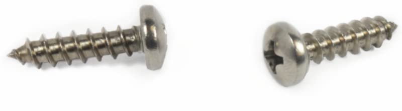 #10 x 2 1/4' Type A Self-Tapping Screws/Phillips/Pan Head / 18-8 Stainless Steel / 750 Pc. Carton