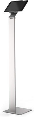 Durable Floor Stand Tablet Holder, Silver/Charcoal Gray