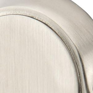 Emtek Transitional Brass Towel Ring with Matching Finish Rosette - Choice of 7 Finishes - 290110US15 - Square (10) - Satin Nickel (US15)
