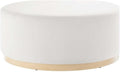 Modway Large 38' Round Performance Velvet Upholstered Upholstered Ottoman