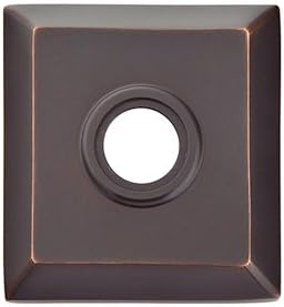 Emtek Modern Brass Towel Ring with Matching Finish Rosette - Choice of 6 Finishes - 280131US26 - Quincy Rosette - Polished Chrome (US26)