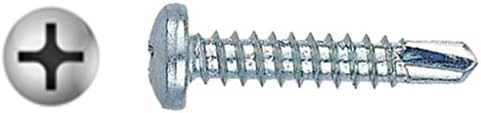 (5000) #10 X 1' Phillips Pan Head Self-Drill Screw Zinc Plated DP 2 Bulk Box DP 2
