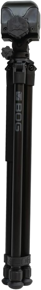BOG DeathGrip Aluminum Tripod with Durable Frame, Lightweight, Stable Design, Bubble Level, Adjustable Legs, Shooting Rest, and Hands-Free Operation for Hunting, Shooting, and Outdoors