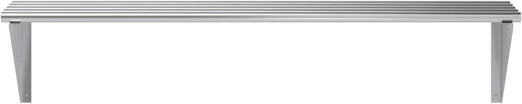 Premium Stainless Steel Tubular Wall Shelf – 14' D x 48' L | NSF Certified | Equipment & Appliance Wall Shelf for Kitchen, Restaurant, Utility Room