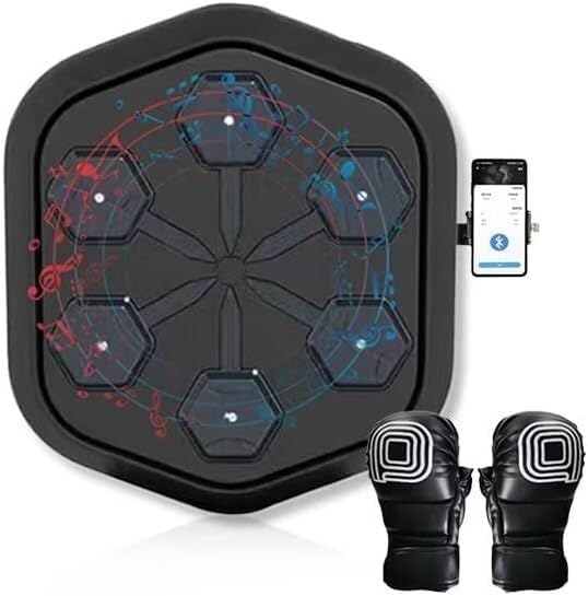 Music Boxing Machine, Electronic Exercise Wall Target, Music Boxing Target Boxinghine Speed Hand Eye Response and Coordination Boxing Equipment for Children and Adults