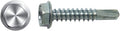 (6500) #10 X 3/4' Unslotted Hex Washer Head Self-Drilling Screw Zinc Plated DP3 Bulk Box