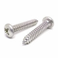 (500 Pieces) #10-12x2' 316 Stainless Steel Phillips Pan Head Type A Self Tapping Screws