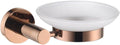 Rose Gold 304 Stainless Steel Wall-Plated Towel Stick Toilet Bathroom Robe Soap Dishwasher Hand Bathroom Set(Soap Dish)