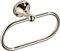 Bathroom Bath Towel Holder, Hand Towel Ring, Antique Towel Ring, Brass Wall Mounted Ellipse Kithen Washroom Bath Towel Holder Hanger Rack, Metal Vintage Hardware，Gold-A