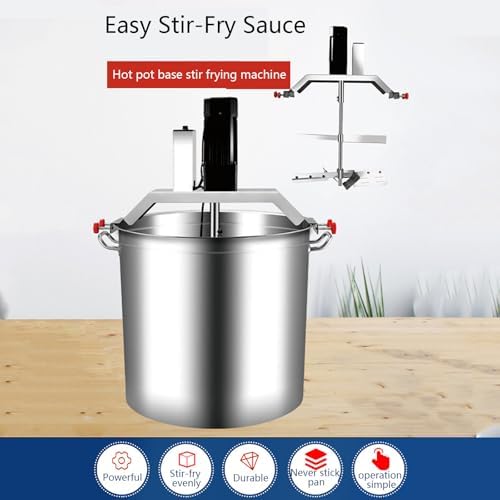 Automatic Food Mixer - Stainless Steel Stir Frying Machine & Hot Pot Cooker for Restaurants and Home Cooking - Versatile Kitchen Appliance