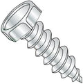 #14-10 x 2' Self Tapping Screws - Sheet Metal Screws, Type A, Steel, Zinc Plating, Indented Hex Head, Unslotted (Quantity: 900 pcs)