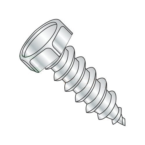 #10 x 2 Type A Self-Tapping Screws/Unslotted/Hex Head/Steel/Zinc (Carton: 1,500 pcs)