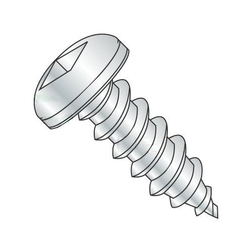 #10 x 2 1/2' Type A Self-Tapping Screws/Square/Pan Head/Steel/Zinc (Carton: 1,000 pcs)