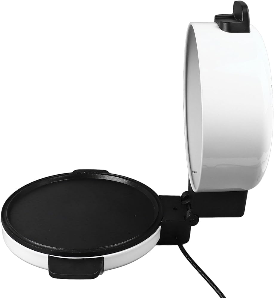 12 Inch Countertop Pizza Maker, Electric Oven Arabic Bread Maker Machine Stainless Steel Heating Coil Fast Cooking for Home Kitchen