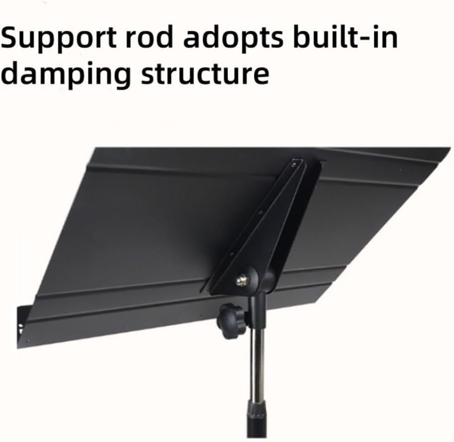 Large Music Stand, Lifting Thickened Manhasset Music Stand, Adjustable Music Stand for Sheet Music, Stand Performance Dedicated for Choir, Band(A)
