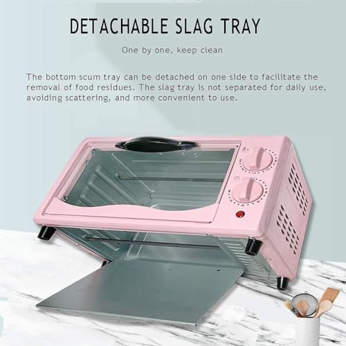 Mini Oven Air Fryer - Multi-Function Convection Toaster Oven, Electric Countertop Kitchen Appliance for Baking, Roasting & Air Frying