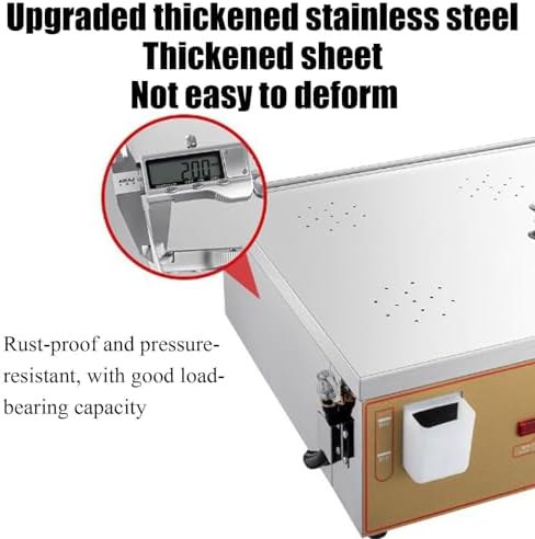 Commercial Electric Steamer, Stainless Steel Food Steaming Machine, 6-Hole Electric Bread Bun Warmer, High-Efficiency Kitchen Appliance (110V)