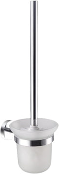 304 Stainless Steel Chrome Plated Wall-Mounted Towel Stick Toilet Bathroom Bathroom Robe Soap Dishwasher Hands Bathroom Set(Toilet Brush Holder)
