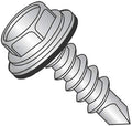 3/8' x 1 1/2' Self Drilling Screws for Metal with Rubber Washer, Steel Zinc Plated, Hex Washer Head, Self Tapping, #3 Drill Point, Pack of 100