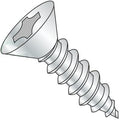 #14-10 x 2' Self Tapping Screws - Sheet Metal Screws, Type A, Steel, Zinc Plating, Flat Head, Phillips Drive (Quantity: 1700 pcs)