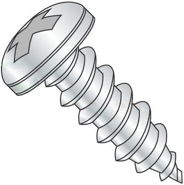 #12 x 3/4' Self Tapping Screws - Sheet Metal Screws, Type A, Stainless Steel 18-8, Pan Head, Phillips Drive, Full Thread (Quantity: 2000 pcs)