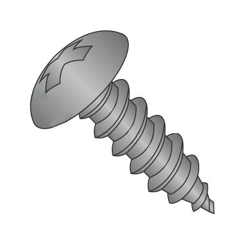 #10 x 2 Type A Self-Tapping Screws/Phillips/Truss Head/Steel/Black Oxide (Carton: 2,000 pcs)