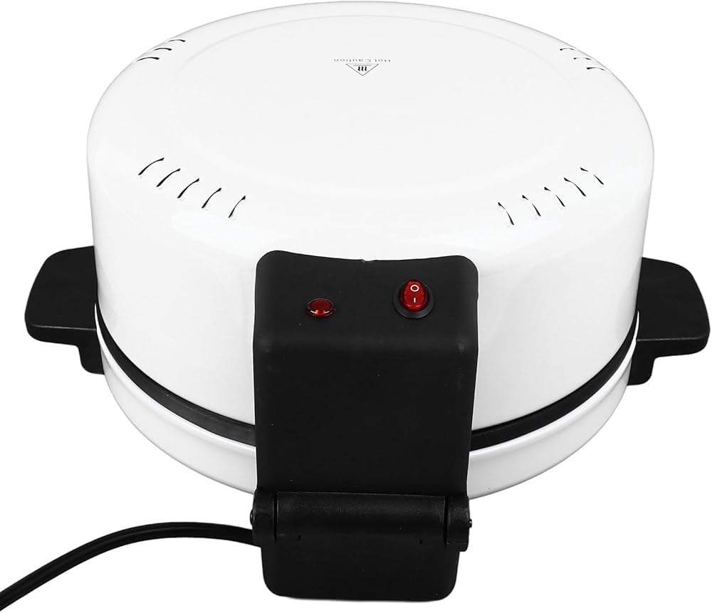 12 Inch Countertop Pizza Maker, Electric Oven Arabic Bread Maker Machine Stainless Steel Heating Coil Fast Cooking for Home Kitchen