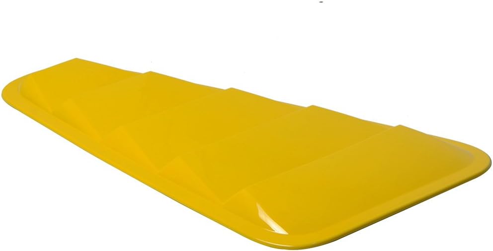 Pre Painted Window Delete Panels Compatible with 2005-2009 Ford Mustang V6, Factory Style Screaming Yellow #D6 ABS Plastic Sun Rain Shade Guard Wind Vent Air Deflector by IKON MOTORSPORTS, 2006 2007