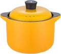 Stockpots Ceramic Casserole Red Round Cooking Soup Pot Household Kitchen Appliance Frying Pan