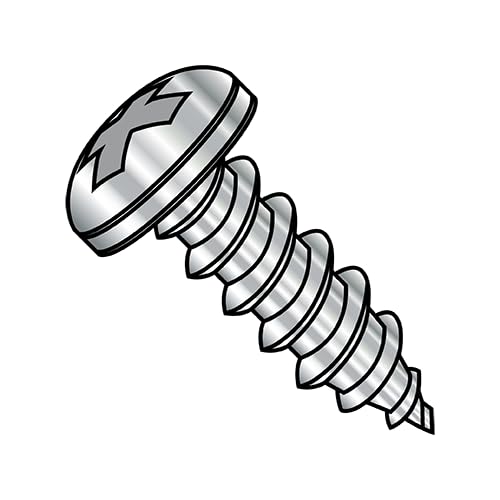 #10 x 2 1/4' Type A Self-Tapping Screws/Phillips/Pan Head / 18-8 Stainless Steel / 750 Pc. Carton