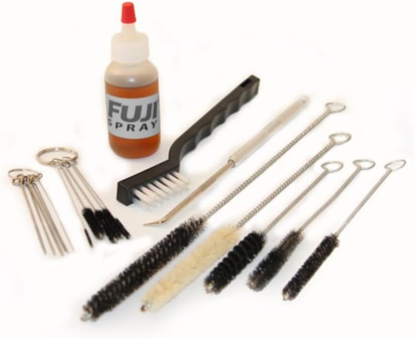 Fuji Spray Mini-Mite 4 Platinum T75G Gravity HVLP Spray System with Accessory Bundle (7 Items)