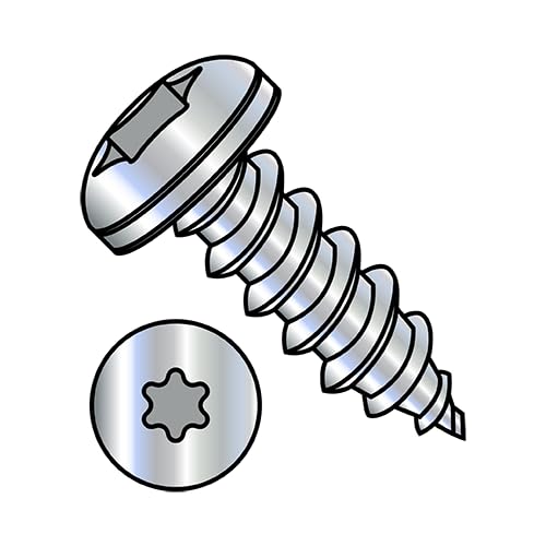 #10 x 2 1/2' Type A Self-Tapping Screws/Six-Lobe (Torx) / Pan Head/Steel/Zinc / 1250 Pc. Carton