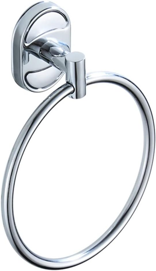 Bathroom Bath Towel Holder, Hand Towel Ring, Wall Mounted Bath Towel Ring, Hand Rack Roll Rail Towel Holder Rings, Chrome Accessories, Hardware
