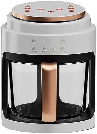 4L Digital Air Fryer Oven with Timer & Temp Control, Detachable Basket for Frying, Roasting, Baking & Grilling - Compact Yellow Kitchen Appliance