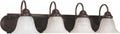 Nuvo Lighting 60/326 Traditional Four Light Vanity from Ballerina Collection in Bronze/Dark Finish