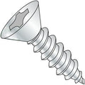 1/4'-14 x 1' Self Tapping Screws - Sheet Metal Screws, Type AB, Steel, Zinc Plating, Flat Head, Phillips Drive (Quantity: 2700 pcs)
