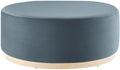 Modway Large 38' Round Performance Velvet Upholstered Upholstered Ottoman