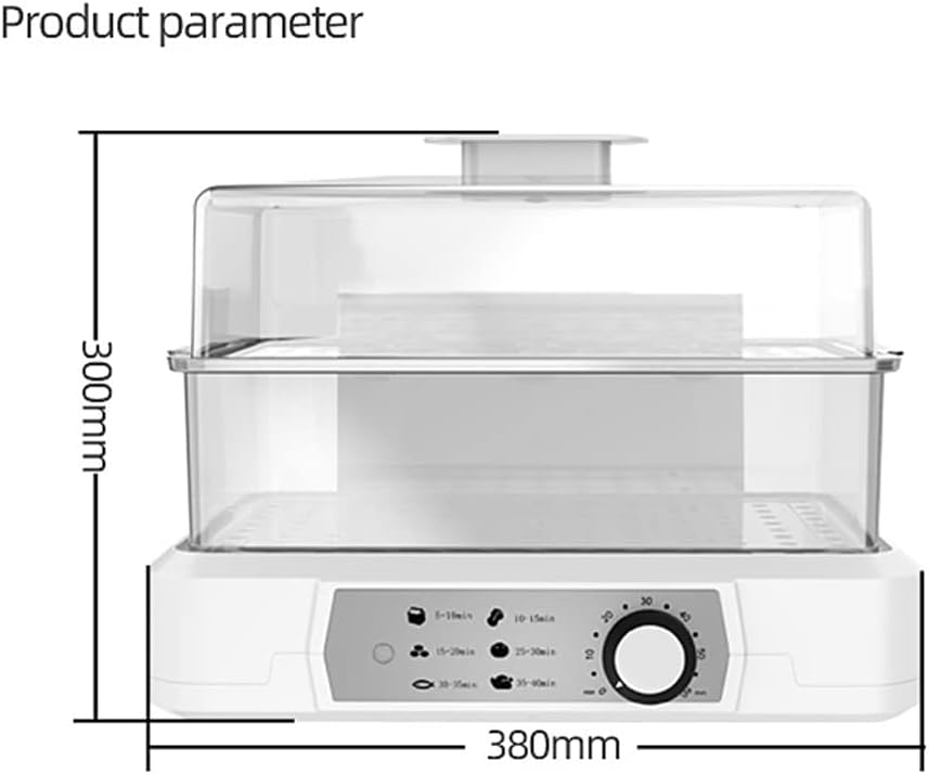 Large-Capacity Double-Layer Dish Cover, Multi-Kinetic Energy Surrounding Integrated Steam Cooker, Large-Capacity Electric Steamer for Kitchen Appliances