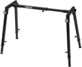 QUIK LOK - WS421 Multifunctional Heavy-Duty Workstand - Height and Width Adjustable Steel Frame for Keyboards, Digital Pianos, and Audio Mixers, Black